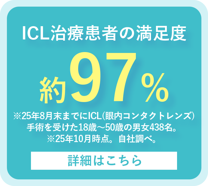 ICL治療患者の満足度97%